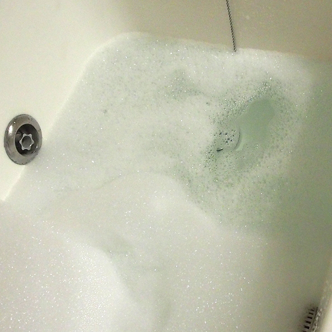 herbal bubble bath、泡