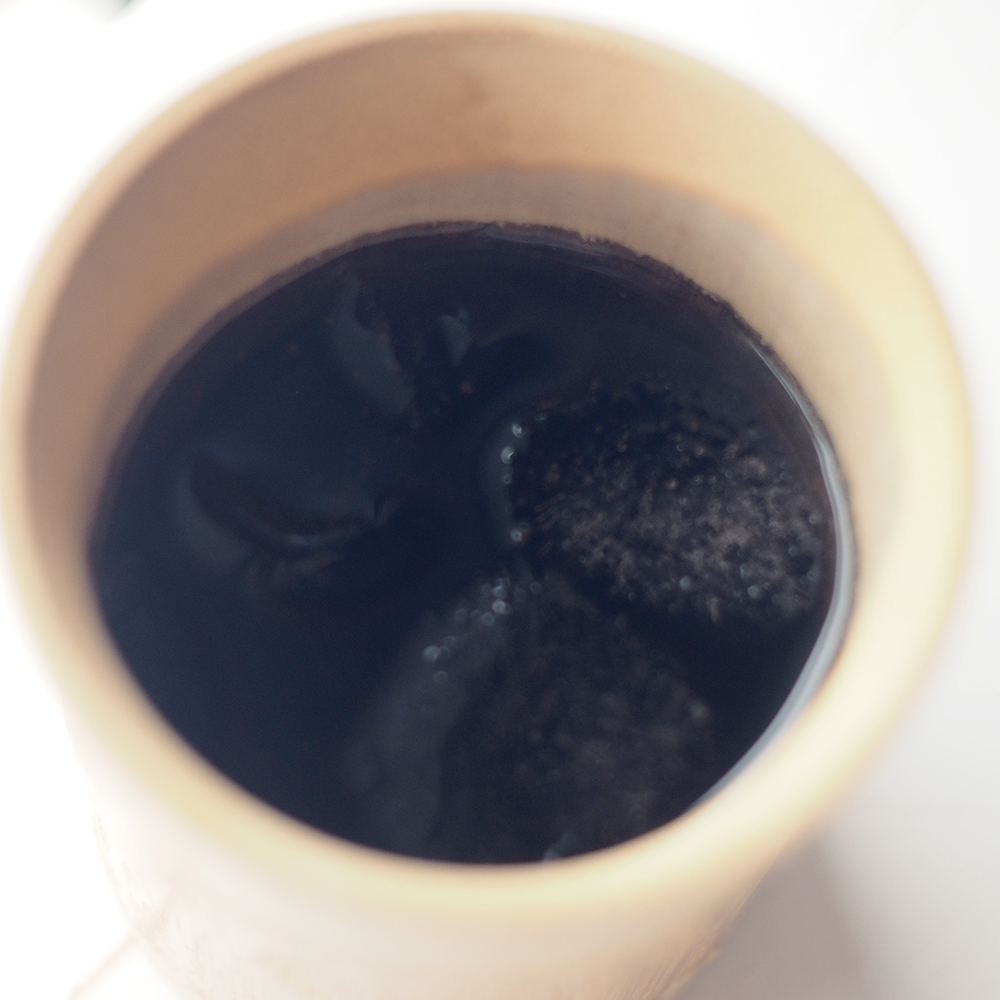 竹製のカップ、コーヒー